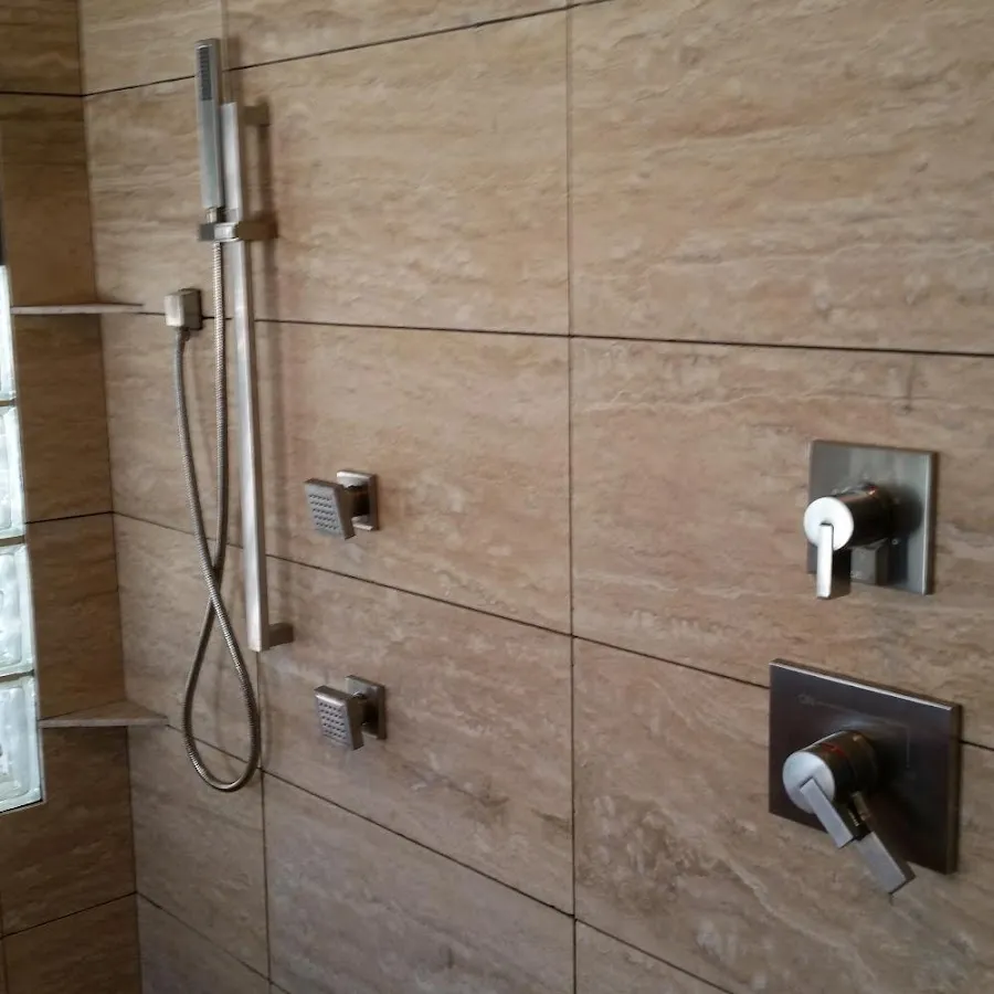 Shower fixture installation for Water Heater Replacement in Clark